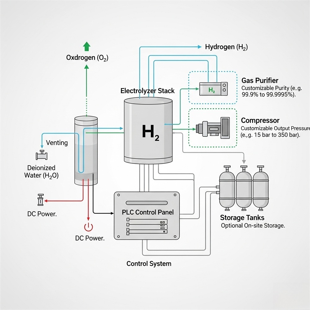 a modular oem hydrogen generator system
