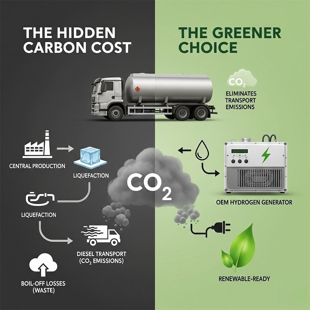 environmental impact comparison oem hydrogen generator