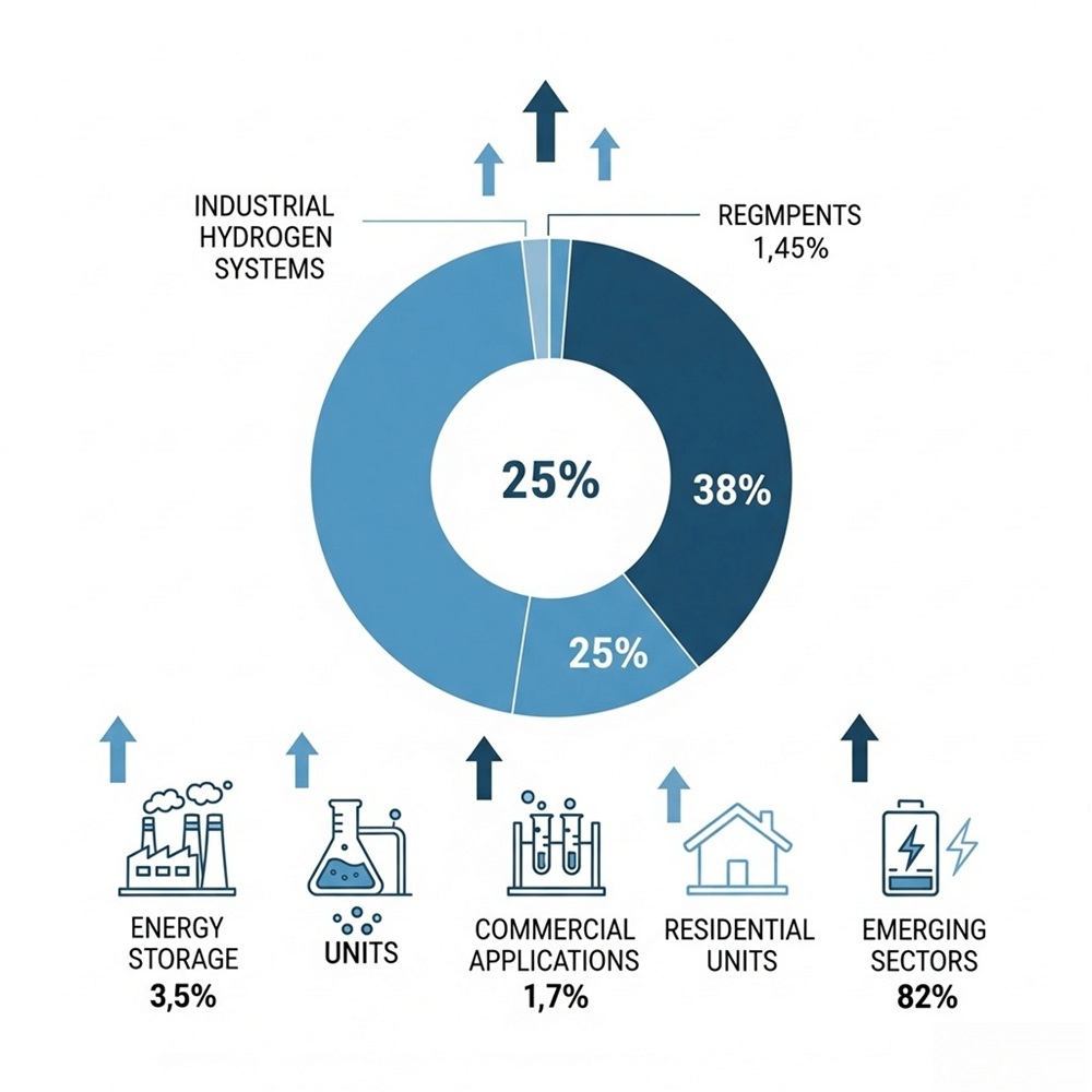2 hydrogen generator market landscape infographic