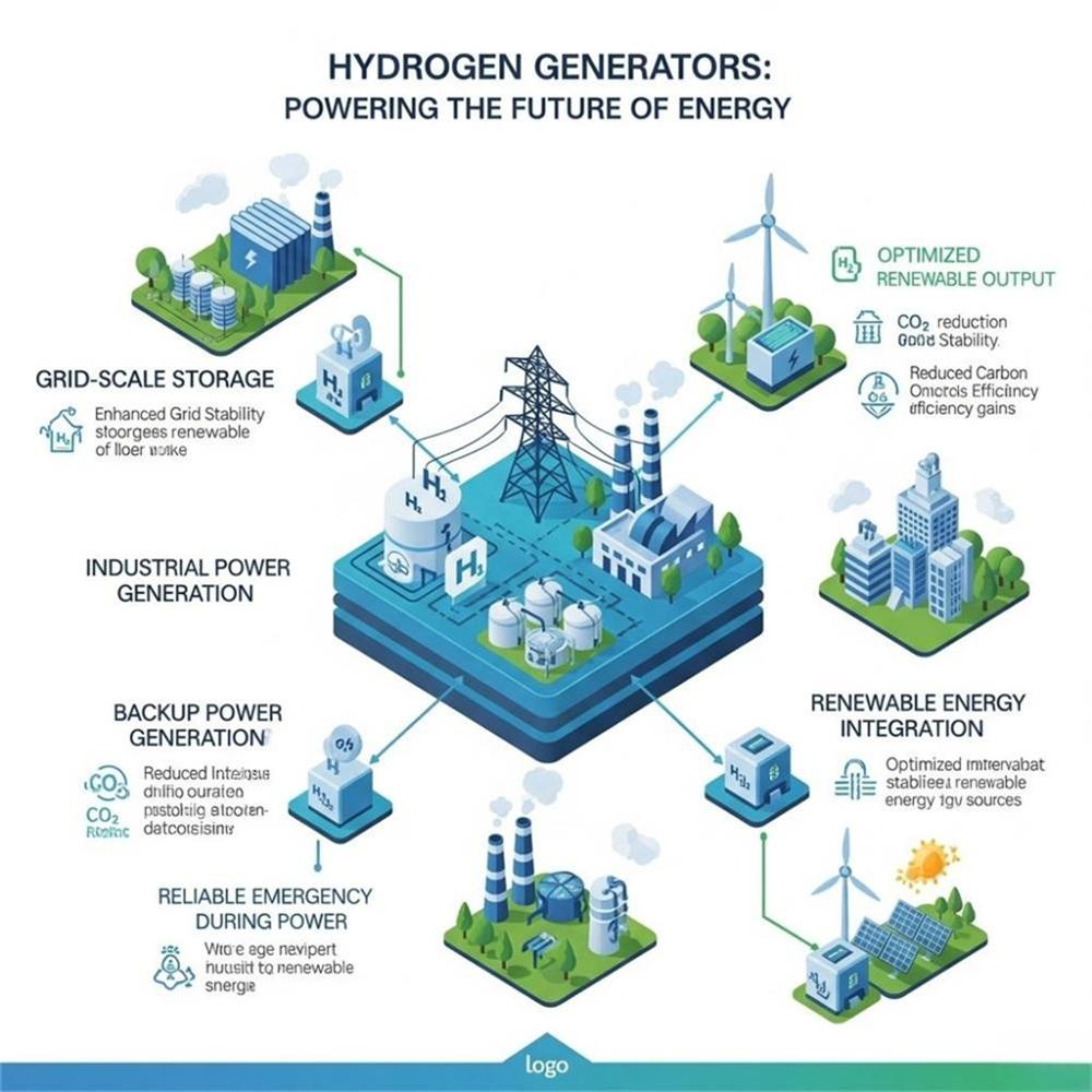 hydrogen energy applications infographic