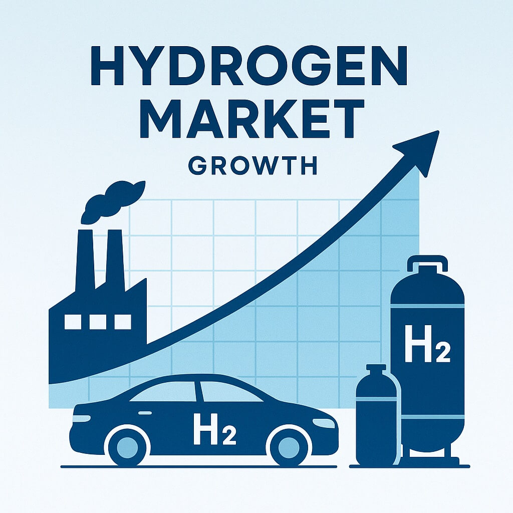 hydrogen fuel market growth visual