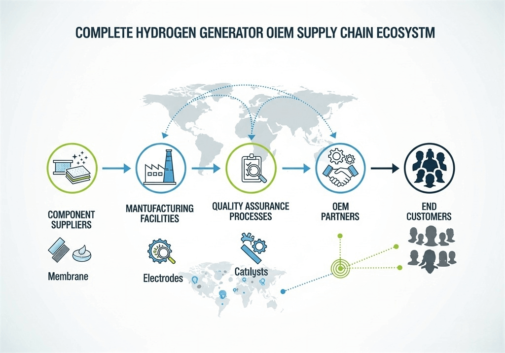 hydrogen generator supply chain diagram 2