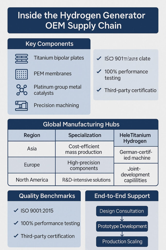 hydrogen generator supply chain visual breakdown