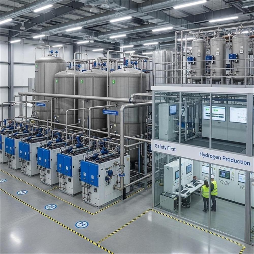large scale hydrogen generator installation