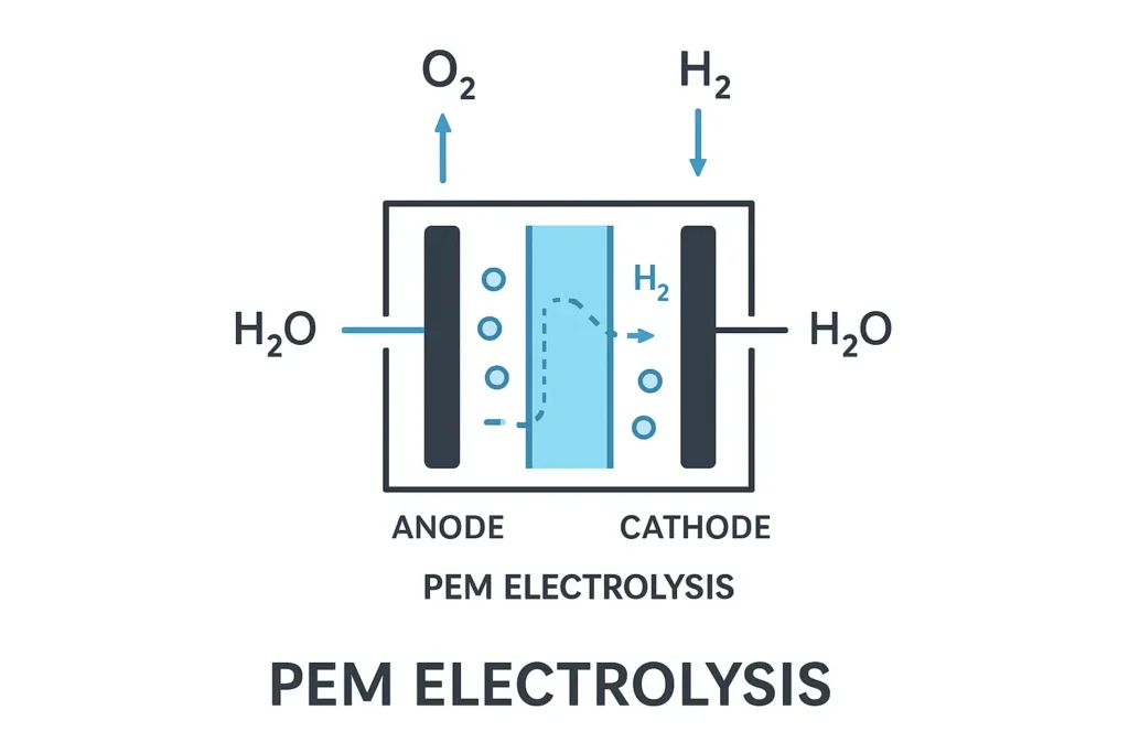pem electrolysis process diagram