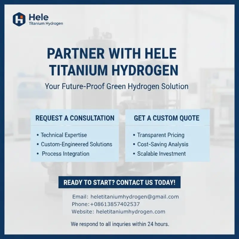Get industrial PEM electrolyzer consultation and custom quote for commercial hydrogen production projects