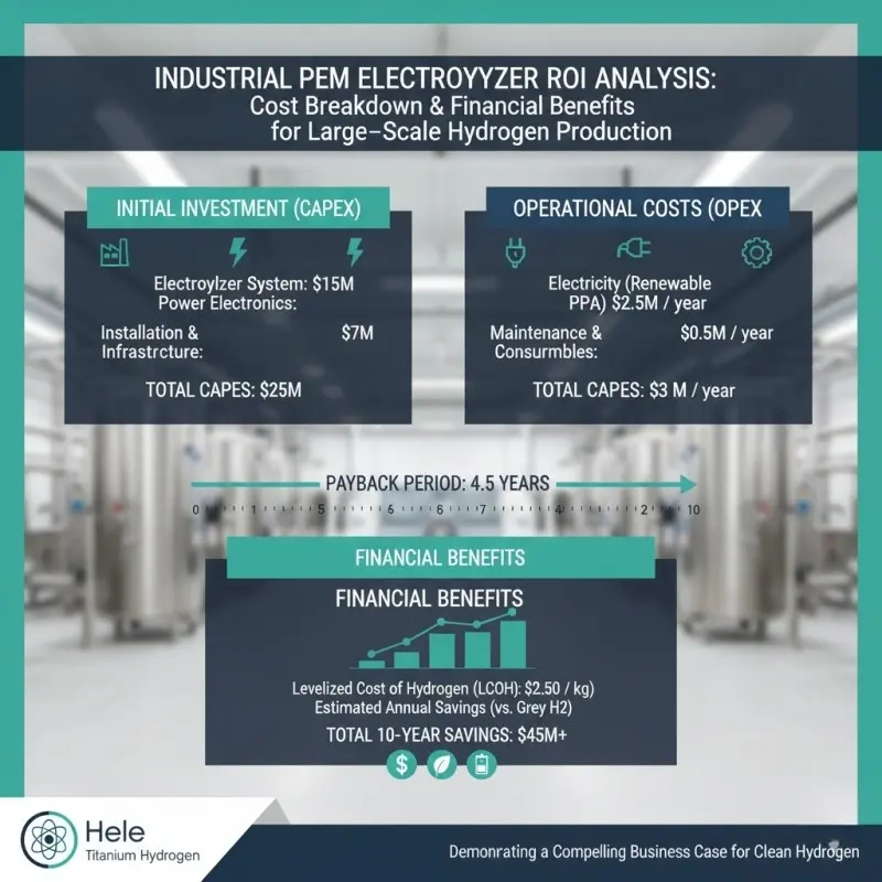 Industrial PEM electrolyzer manufacturers comparison chart with technical specifications and pricing for B2B procurement