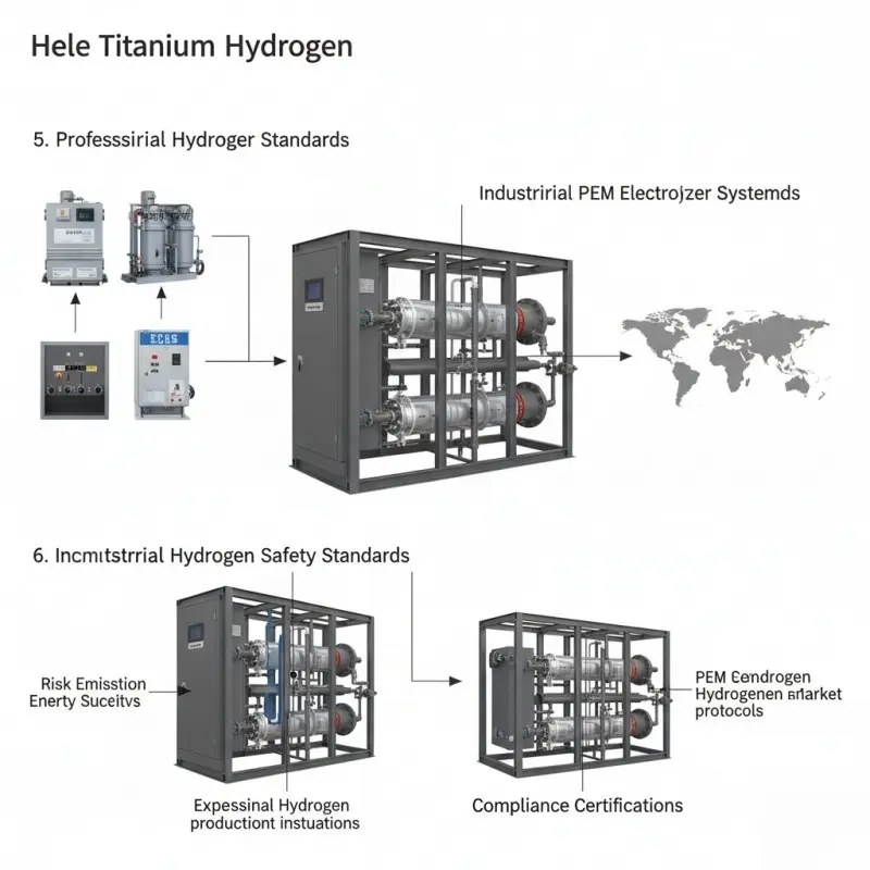 Industrial hydrogen production case study showing PEM electrolyzer integration in a steel manufacturing facility