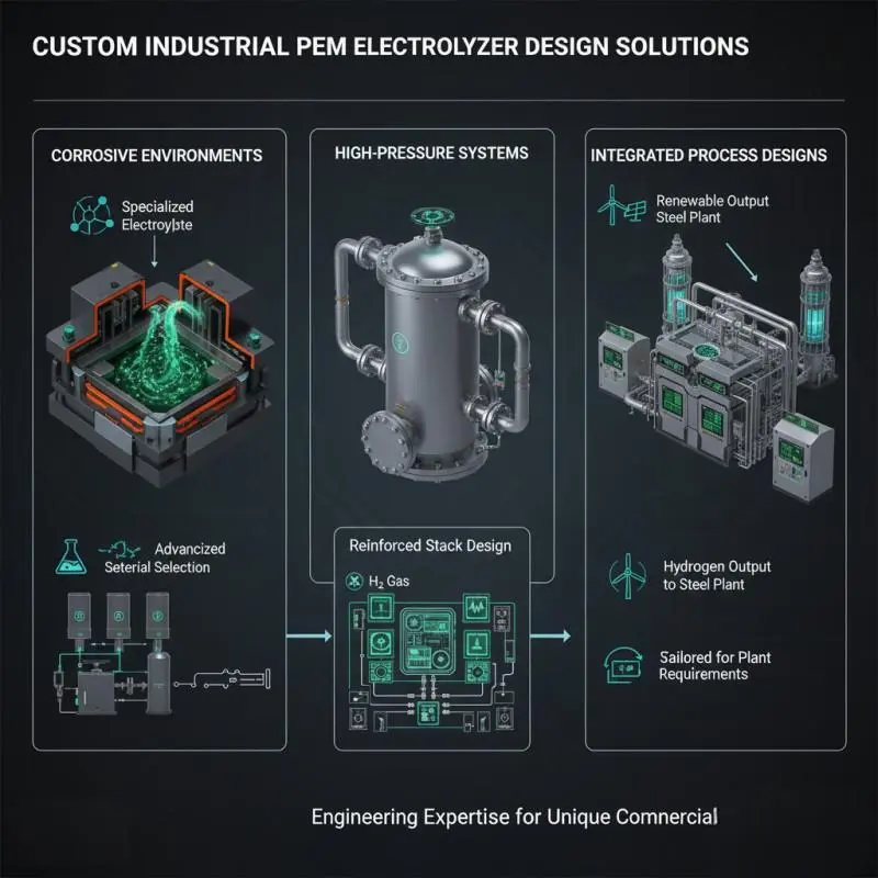 Industrial PEM electrolyzer safety standards and compliance certifications for commercial hydrogen production