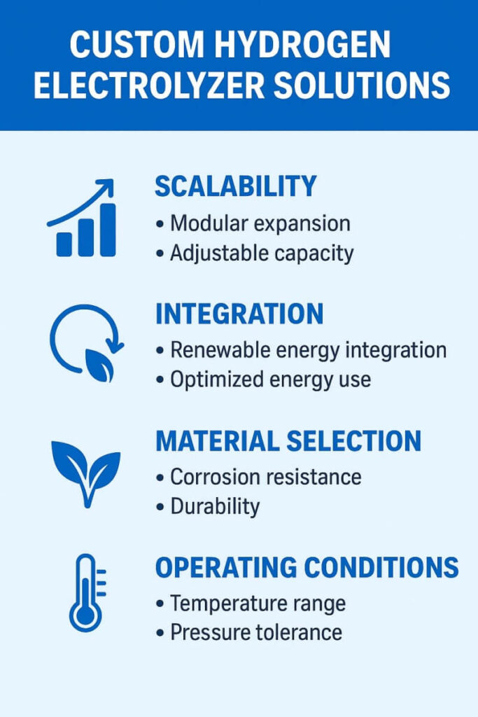 custom hydrogen electrolyzer solutions oem b2b