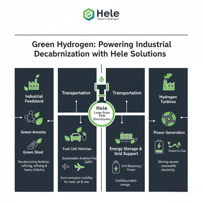 green hydrogen commercial applications industrial decarbonization hele solutions