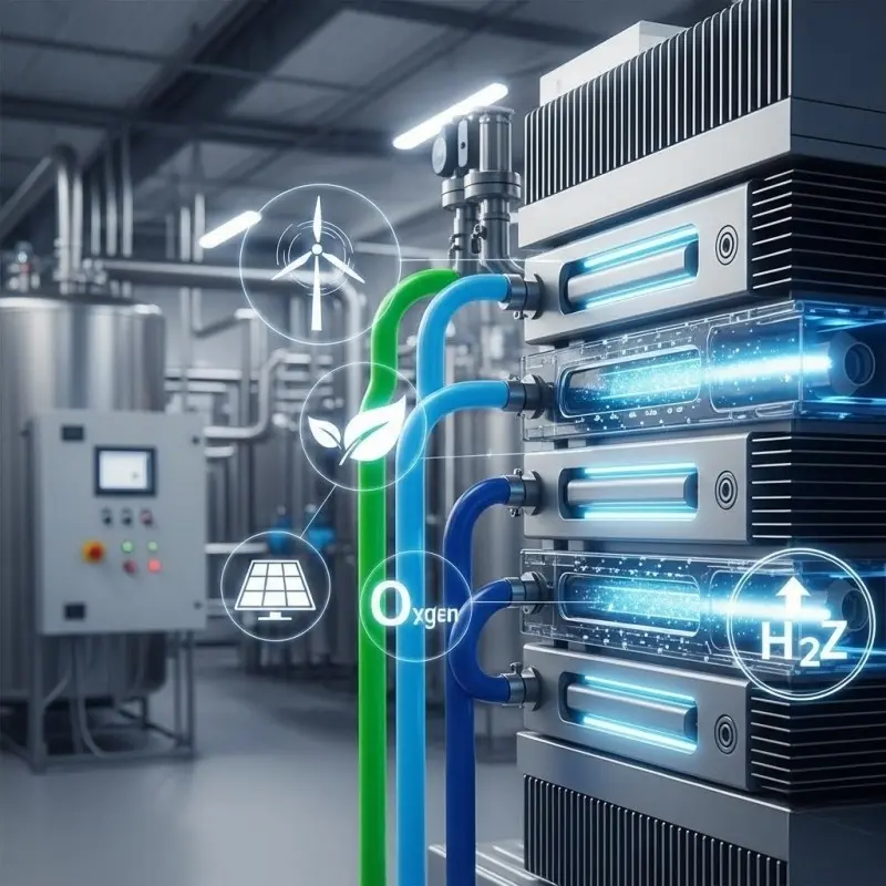 green hydrogen production high efficiency pem stacks