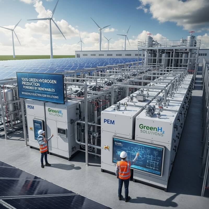 Green hydrogen production using PEM electrolyzer technology