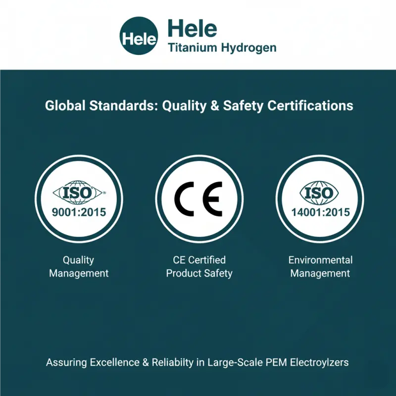 hele titanium hydrogen pem electrolyzer certifications safety quality standards