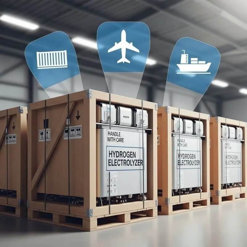 hydrogen electrolyzer export logistics