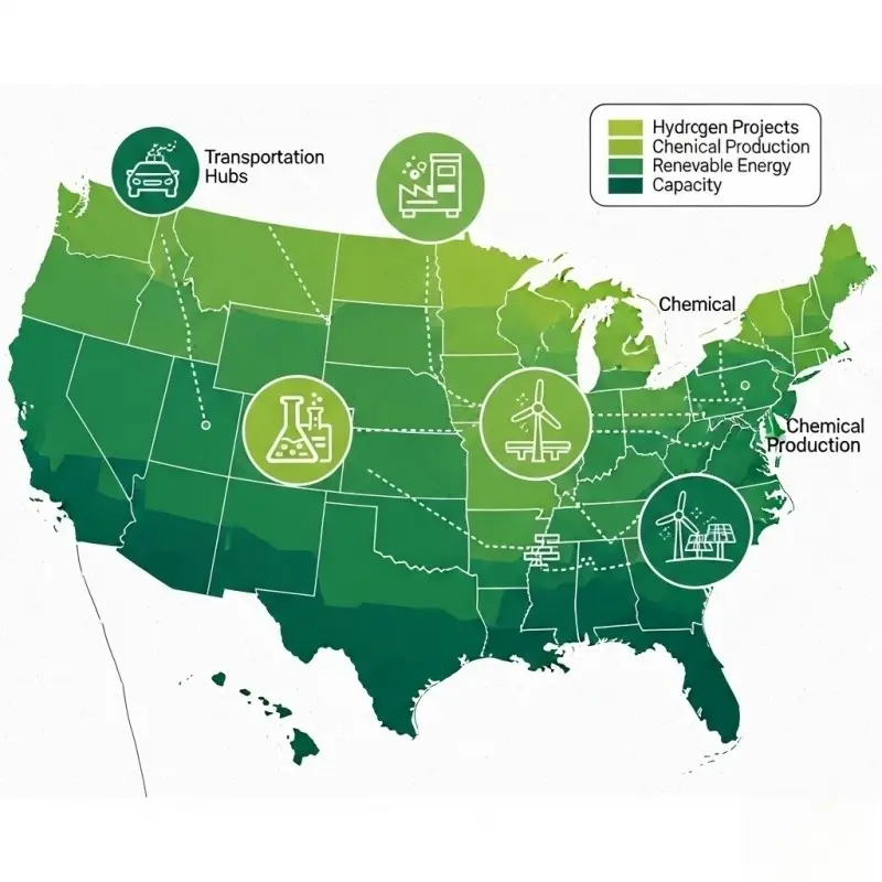hydrogen hubs pem electrolyzer market usa