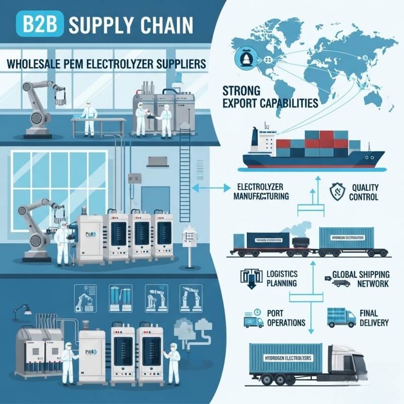 Hydrogen supply chain with OEM electrolyzer solutions