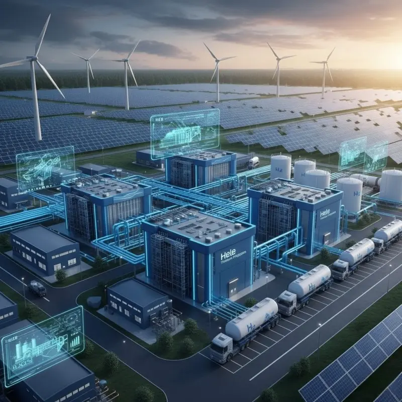 Industrial hydrogen plant using PEM stacks supplied by OEM manufacturer