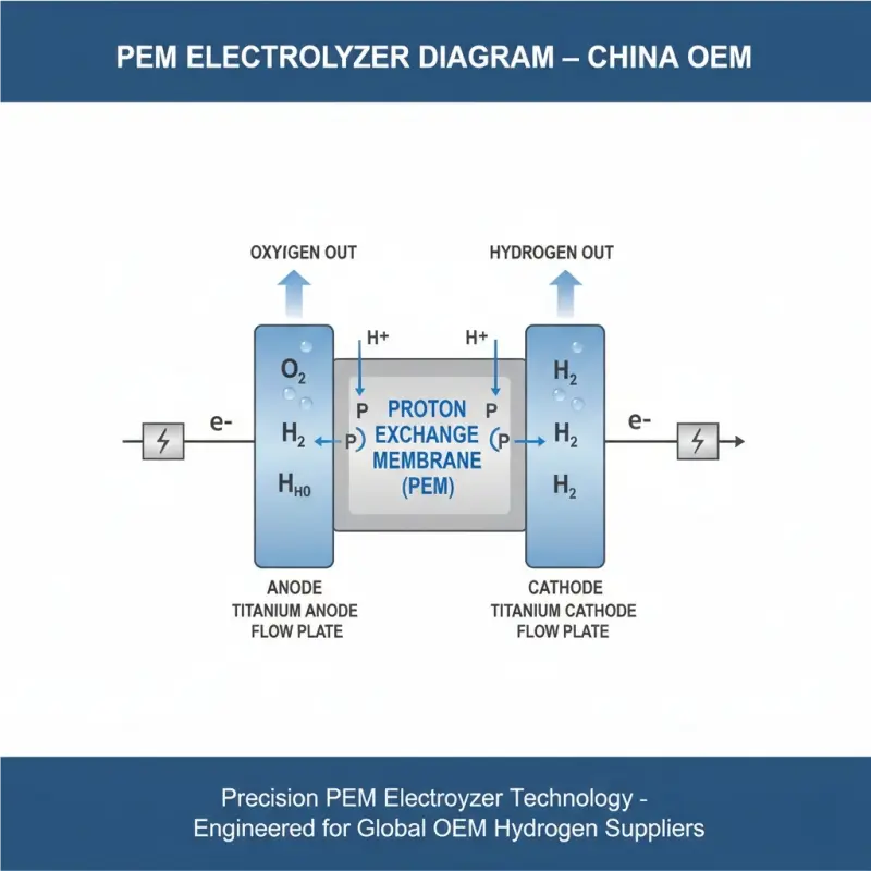 pem electrolyzer diagram china oem