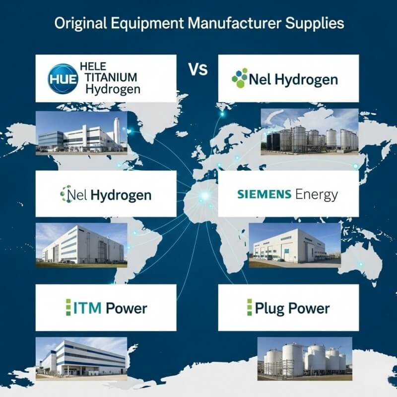 Top PEM electrolyzer OEM suppliers worldwide