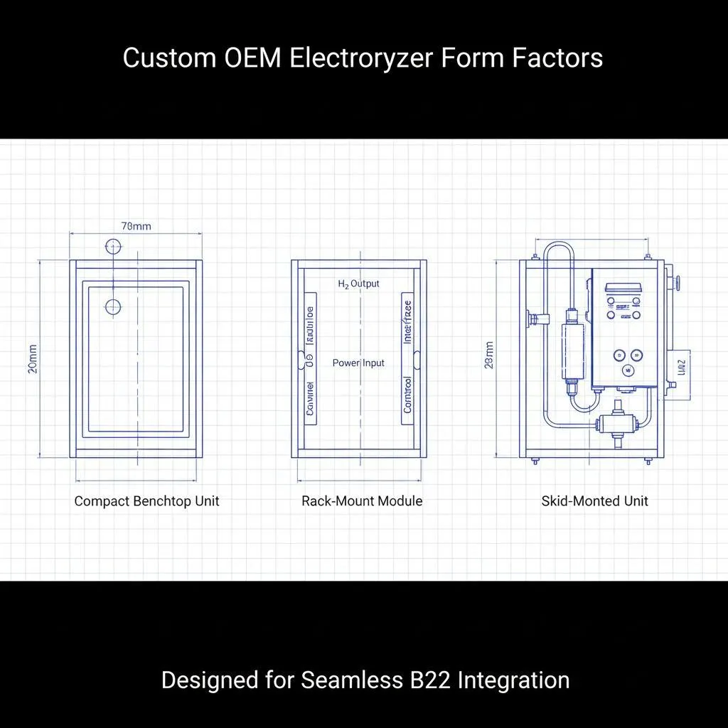 custom oem electrolyzer technical blueprint form factor integration