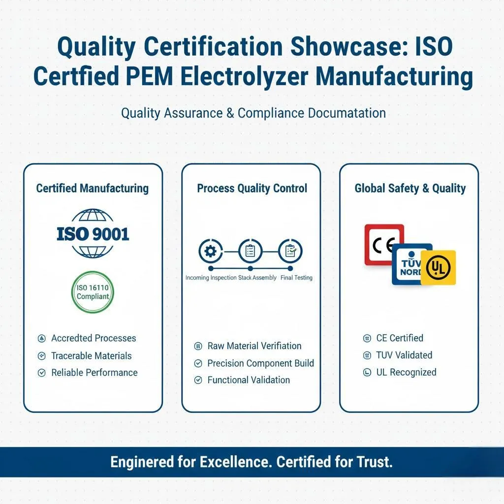 iso certified pem electrolyzer manufacturing quality 15
