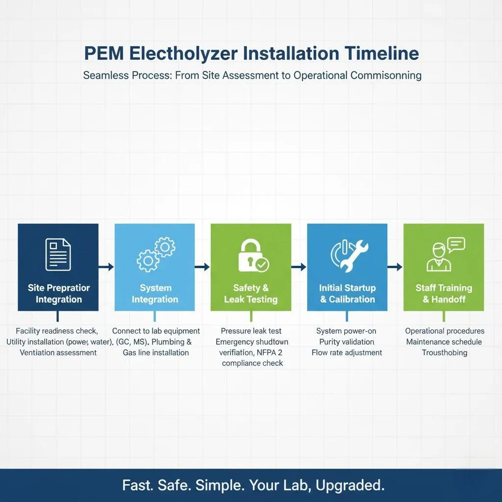 pem electrolyzer installation timeline process `2